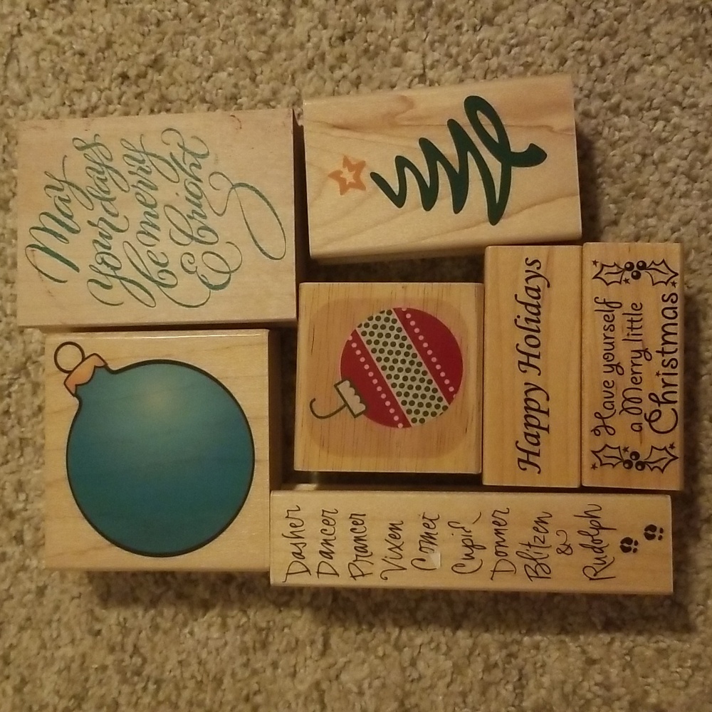 Christmas themed stamp set.